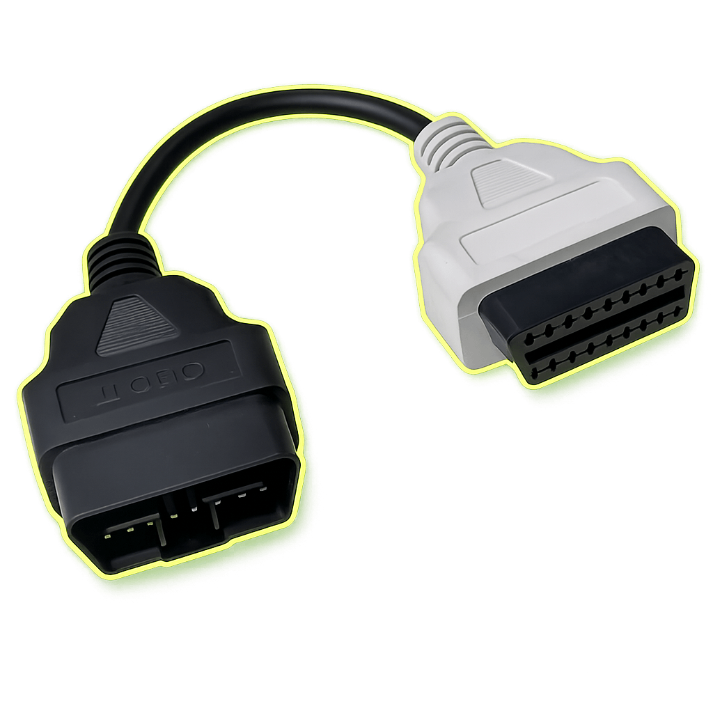 Grey OBD-II bus adapter lead for OBDify